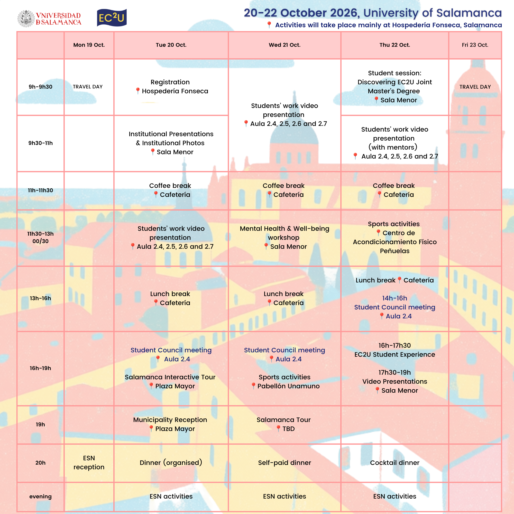 Have a look at the programme